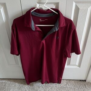 Under Armour Men's Burgundy Polo Shirt